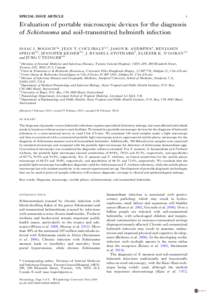 SPECIAL ISSUE ARTICLE  1 Evaluation of portable microscopic devices for the diagnosis of Schistosoma and soil-transmitted helminth infection