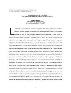 Actes du colloque du Centre Culturel International de Cerisy-la-Salle sur «Cent ans de philosophie américaine» [25 juin-1er juillet 1995], sous la dir. de Jean-Pierre Cometti & Claudine Tiercelin.