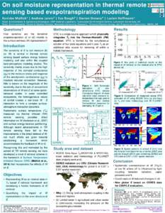 Meteorology / Agronomy / Irrigation / Moderate-Resolution Imaging Spectroradiometer / Remote sensing / Water content / Eddy covariance / Penman–Monteith equation / Evapotranspiration / Earth / Hydrology / Atmospheric sciences