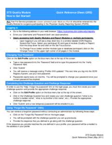 Microsoft Word - QuickReferenceSheet_QualityModule_31_May_2011.doc
