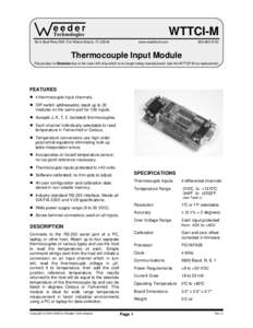 Measurement / Engineering / Thermometers / Heating /  ventilating /  and air conditioning / Thermocouple / Analog-to-digital converter / Uninterruptible power supply / Alumel / Constantan / Measuring instruments / Sensors / Technology