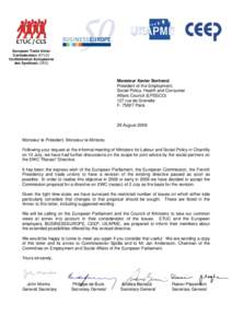 Microsoft Word - ETUC BUSINESSEUROPE UEAPME CEEP letter to Xavier Bertrand final.doc