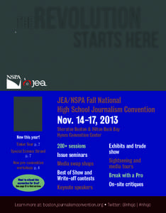 ✭  JEA/NSPA Fall National High School Journalism Convention  Nov[removed], 2013
