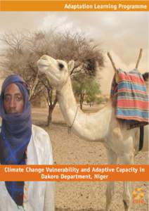 Adaptation Learning Programme  Climate Change Vulnerability and Adaptive Capacity in Dakoro Department, Niger  Executive Summary