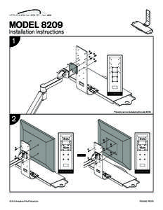 MODEL 8209 Installation Instructions 1 B B