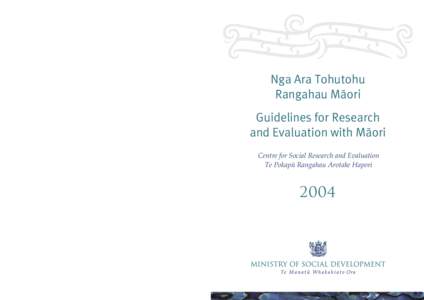 MSD Evaluation w Maori.indd