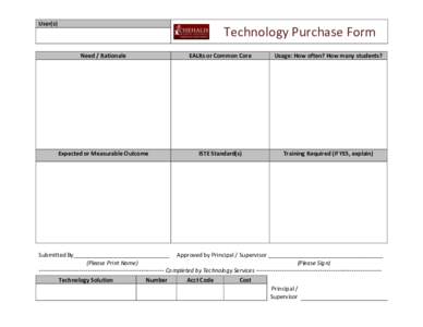 Microsoft Word - Tech Purchase Form - Blank.docx