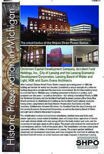 Lansing – East Lansing metropolitan area / Accident Fund / Ottawa Street Power Station / Lansing Board of Water & Light / Geography of Michigan / Lansing /  Michigan / Michigan