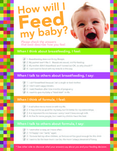 Please check the answers that best describe how you feel. When I think about breastfeeding, I feel:  