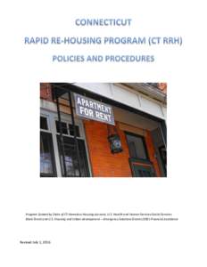 Program funded by State of CT-Homeless Housing Account, U.S. Health and Human Services-Social Services Block Grant and U.S. Housing and Urban Development – Emergency Solutions Grants (ESG)-Financial Assistance Revised 