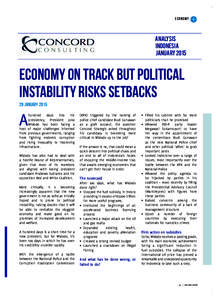 economy  Analysis INDONESIA January 2015