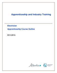 Apprenticeship and Industry Training  Electrician Apprenticeship Course Outline[removed])