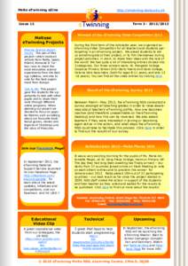 Malta eTwinning eZine  http://etwinning.skola.edu.mt Issue 12