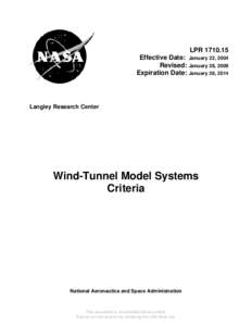 Technology / Langley Research Center / Design review / National Transonic Facility / Quality assurance / Wind tunnel / Verification and validation / Systems engineering process / Software development process / Systems engineering / NASA / Science