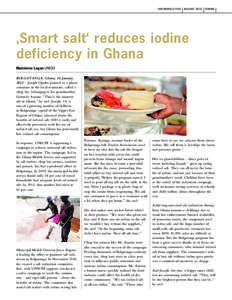 IDD NEWSLETTER  AUGUST 2012 GHANA