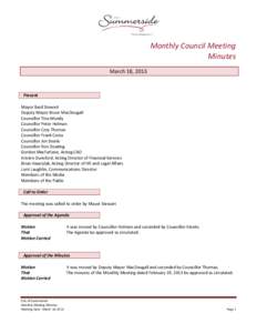 Microsoft Word - Monthly Meeting Minutes March 18, 2013