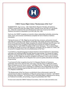 USHCC Names Eligio Cedeno 