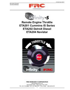 ETA200 Rev150618  Document Number: XE-ETA2PM-R0A  Remote Engine Throttle