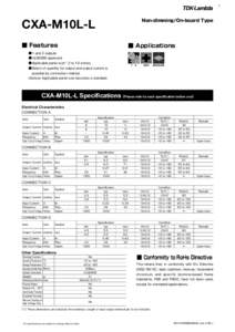 1  Non-dimming/On-board Type CXA-M10L-L ■ Features