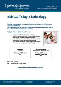         Kids and Today’s Technology