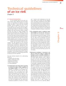 INTERNATIONAL ICE HOCKEY FEDERATION  Technical guidelines of an ice rink Chapter 3