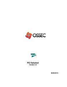 PCI Solution Version[removed]  DOCUMENT VERSION CONTROL