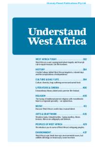©Lonely Planet Publications Pty Ltd  Understand West Africa WEST AFRICA TODAY. .  .  .  .  .  .  .  .  .  .  .  .  .  .  .  .  .  .  .  .  .  .  . 382 West Africa is a vast, searing land where tragedy and triumph