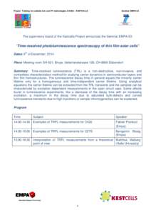 SIXTH FRAMEWORK PROGRAMME