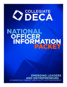 NATIONAL 	 OFFICER INFORMATION PACKET