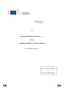 EUROPEAN COMMISSION Brussels, XXX […](2016) XXX