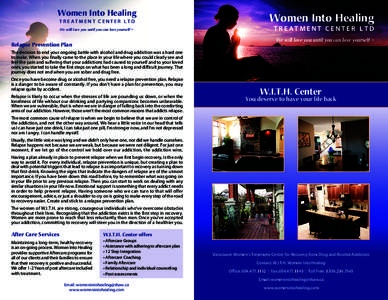 Women Into Healing Brochure
