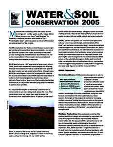 WATER &SOIL  CONSERVATION 2005 M