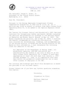 Southern California / Nuclear physics / Occupational safety and health / Radioactivity / Radiation dose reconstruction / North American Aviation / Santa Susana Field Laboratory / Energy Employees Occupational Illness Compensation Program / Ionizing radiation / National Institute for Occupational Safety and Health / Radiobiology / Geography of California