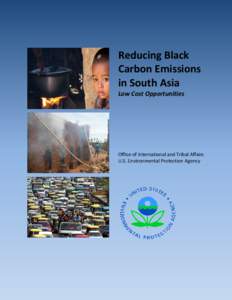 Reducing Black Carbon Emissions in South Asia Low Cost Opportunities  Office of International and Tribal Affairs