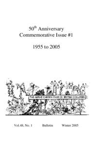 50th Anniversary Commemorative Issue #[removed]to 2005 Vol.48, No. 1