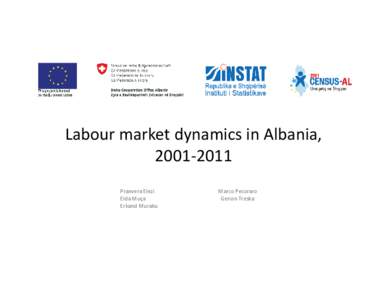 Labour market dynamics in Albania, [removed]Pranvera Elezi Elda Muça Erkand Muraku