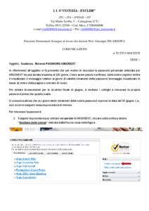 I. I. S “CUCUZZA – EUCLIDE” ITG – ITA – IPSSAR – ITI Via Mario Scelba, 5 - Caltagirone (CT) Tel/fax[removed] – Cod. Mecc. CTIS00400R e-mail [removed] – Pec: [removed]