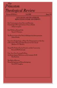 The  rinceton Theological Review Volume XVII, No. 1