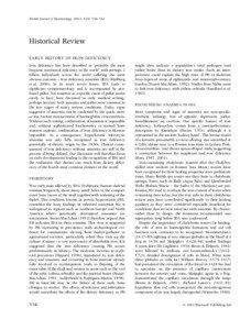 British Journal of Haematology, 2003, 122, 554–562  Historical Review