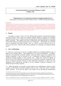 Environmental Impact Assessment Ordinance (EIAO)