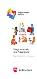 Wege in Arbeit und Ausbildung für geflüchtete Menschen in Niedersachsen Inhalt Vorwort