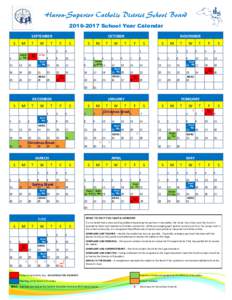 Huron-Superior Catholic District School BoardSchool Year Calendar SEPTEMBER S  M