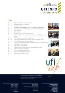 UFI INFO October 2012 Page 2 3