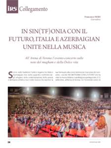 Collegamento Francesco Neri Giornalista IN SIN(TF)ONIA CON IL FUTURO, ITALIA E AZERBAIGIAN