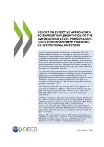 Finance / Corporations law / Corporate governance / Management / Institutional investor / Specialized investment fund / Infrastructure / Environmental governance / Not just for profit / Investment / Business / Economics