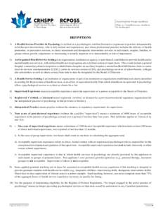 Clinical psychology / Mental health / Behavioural sciences / Psychologist / Applied psychology / Psychology / Health care provider / Training and licensing of clinical psychologists / National Register of Health Service Providers in Psychology / Psychiatry / Health / Mental health professionals