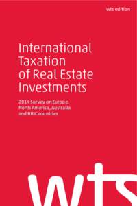 wts edition  International Taxation of Real Estate Investments