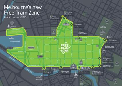 Melbourne’s new Free Tram Zone Stop 10  Victoria Street