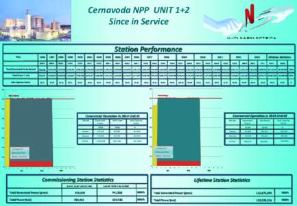 Cernavoda NPP UNIT 1+2 Since in Service Station Performance Year  1996