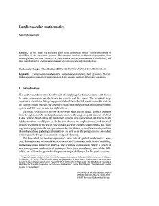 Cardiovascular mathematics Alfio Quarteroni∗